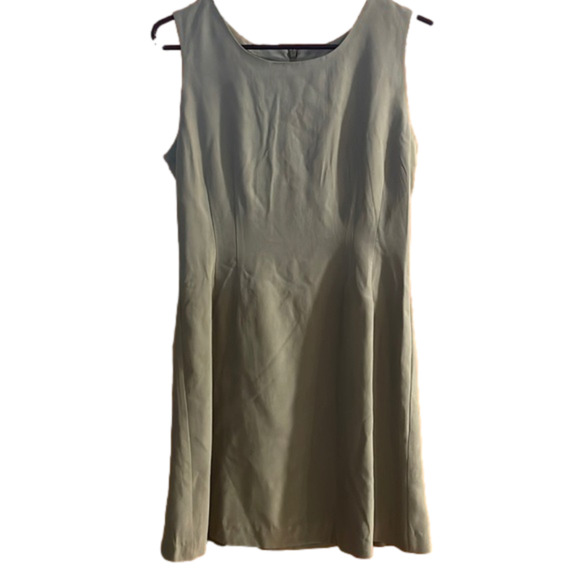 Express Dresses & Skirts - Express petite 5/6 100% silk green dress good condition